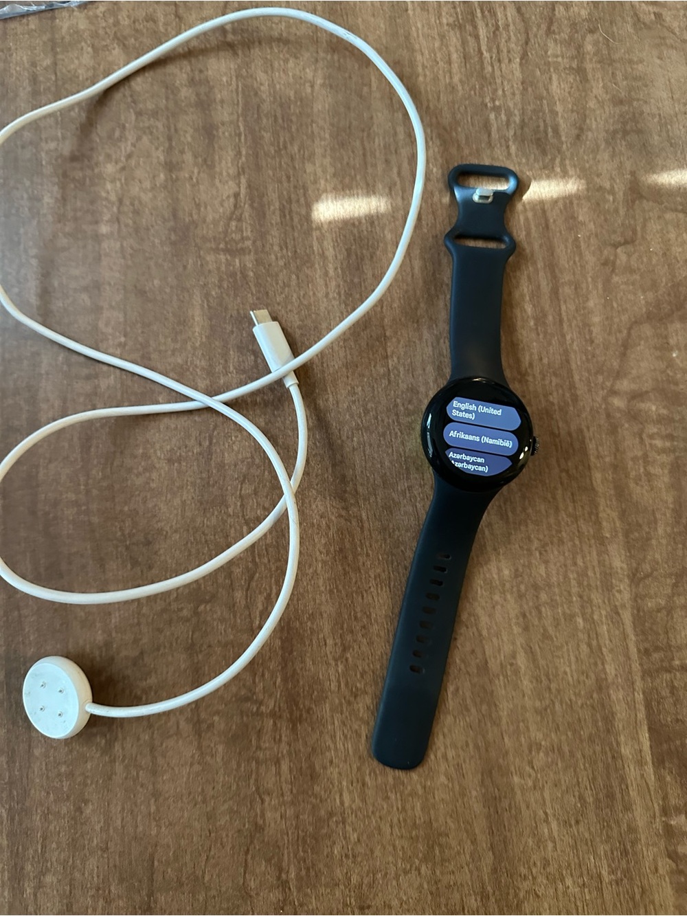 Black Smartwatch with Silicone Band - Multiple Language Setup - goggle pixel 2 d
